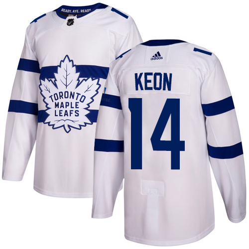Adidas Maple Leafs #14 Dave Keon White Authentic 2018 Stadium Series Stitched NHL Jersey